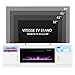 Lemberi Fireplace tv Stand with 36 inch Fireplace Up to 80
