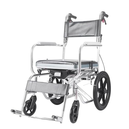 車椅子、輸送用車椅子手動車椅子ハンドブレーキ付き人工皮革シートクッション車椅子、輸送用車椅子(A)