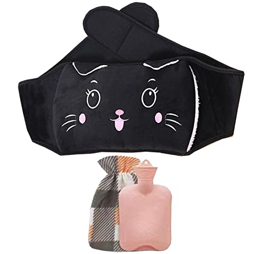 Saco de água morna | Garrafa de água quente animal com cobertura de cintura para cólicas menstruais