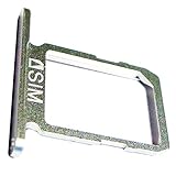  Repuesto Original, Bandeja Tarjeta SIM para Samsung Galaxy S6 (SM-G920F), Blanco Azul