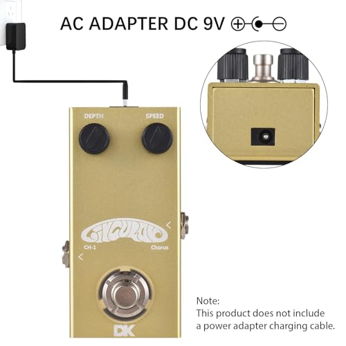 Jemora Chorus Pedal Pédale d’effets de guitare électrique True Bypass Coque métallique DC 9 V 6,35 mm Interface d’entrée/sortie Mini guitare Chorus Effector - Les Beatles, Paul McCartney, John Lennon, RIngo Starr, George Harrison Jemora Chorus Pedal Pédale d'effets de guitare électrique True Bypass Coque métallique DC 9 V 6,35 mm Interface d'entrée/sortie Mini guitare Chorus Effector – Image 8