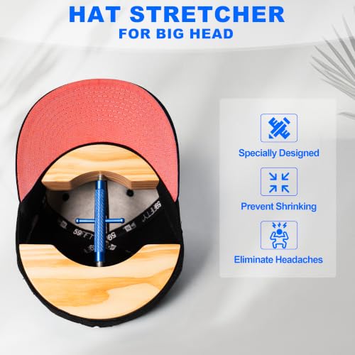 Image of Hat Stretcher for Baseball Caps, Fitted Hats Size 7 to 8 3 /4
