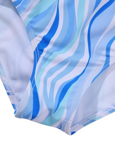 Girls Swimsuit Bikini Set 3 Piece Bathing Suit Tropical Floral Swimwear with Cover Up Skirt 9-16Y3