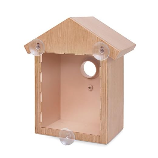 See Through Bird House, Window Birdhouse - Easy Setup - Bird Watching Kit for Kids, Adults - Window Mounted Outside Backyard - Easy Quiet Bird Watching - Spying on Birds From Inside Thru Window (1)