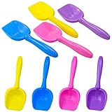Faxco 8 Pack 6.5'' Candy Color Toy Shovels, Colorful Beach Sand Shovels, Toy Scoops Shovels for...
