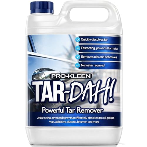 Pro-Kleen Tar-Dah! Tar Remover (5L) - Powerful Tar & Bug Remover For Cars - Rapidly & Safely Dissolves Tar - Safe On All Metal, Paintwork, Trims, Plas
