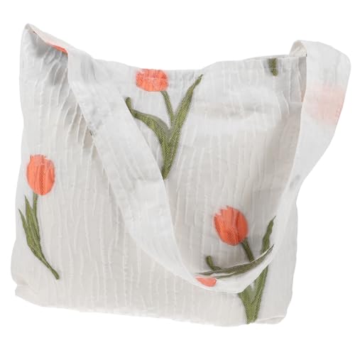 Sac à main blanc femme grand volume avec pochettes de travail fonctionnelles
