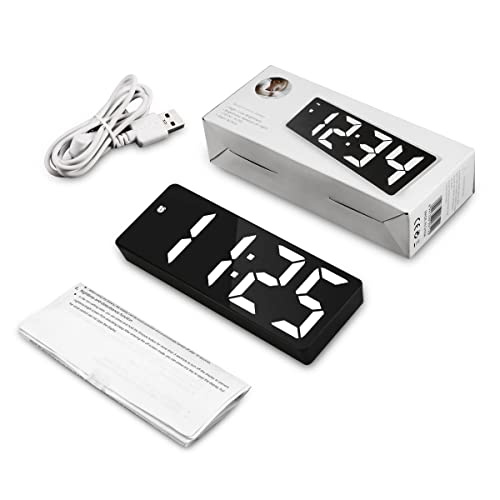 Oria Digital Clock, Led Alarm Clock, 6.5Inch Large Display Led Clock With Snooze, Usb Charging Ports, 3 Adjustable Brightness Suitable For Bedroom, Office #TOP7