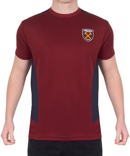 West Ham United FC Mens T-Shirt Poly Official Football Gift