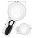 LED Magnifying Glass 10X+5X Illuminated 2 Lens set.Best Magnifier Set