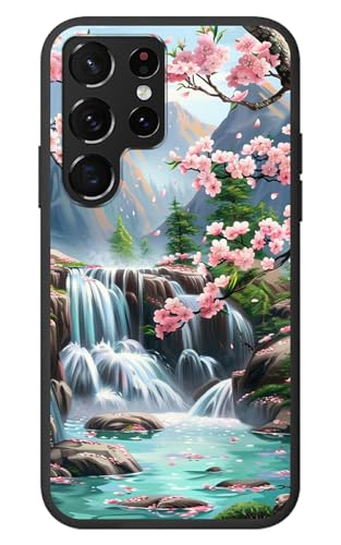 RWUTYTIUL for Samsung Galaxy S25 Ultra 5G Cute Case, Cherry Blossom
