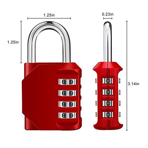 Lucchetto con combinazione a 4 cifre, lucchetto antifurto impermeabile