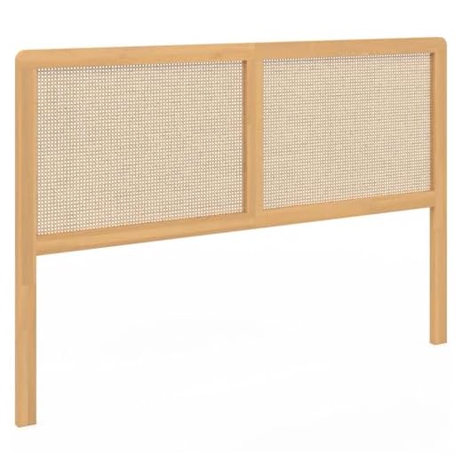 IDMarket - Tête de lit sur Pied EDHEN 160 cm cannage et Bois
