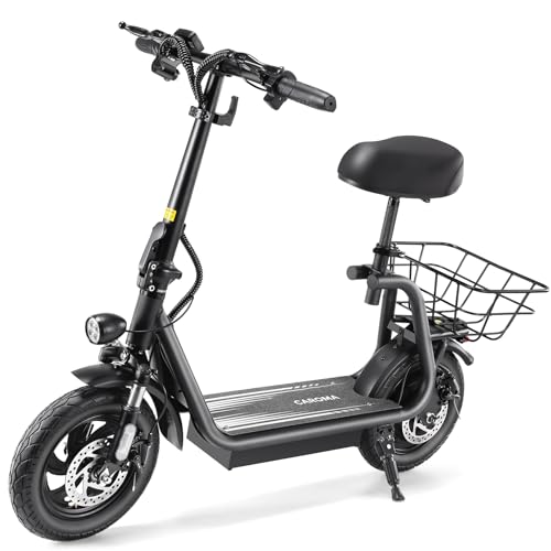Caroma Electric Scooter Adults,Peak 560W,188Wh Battery, 12 Miles Max Range, 20MPH Top Speed, 12
