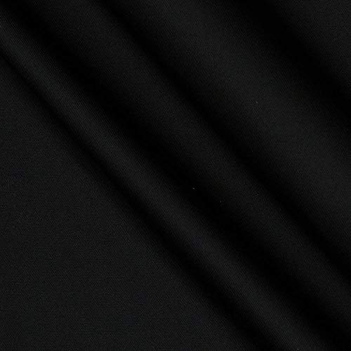 Micro Fiber DWR Poplin Black, Fabric By The Yard