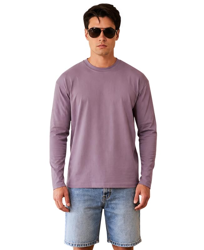 Image of Sleepynuts Regular fit Cotton Full Sleeve Plain T-Shirt for Men (Pack of 1,2,3 Size Small to 3XL)
