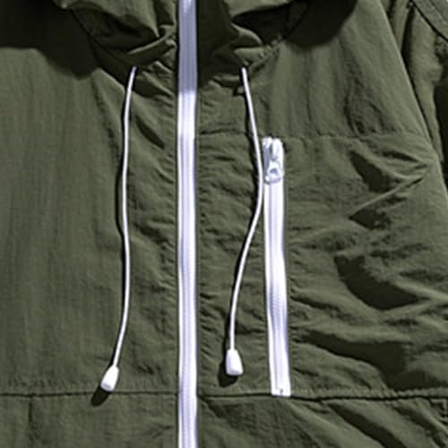 Veste imperméable à capuche hommes pour le running et le golf
