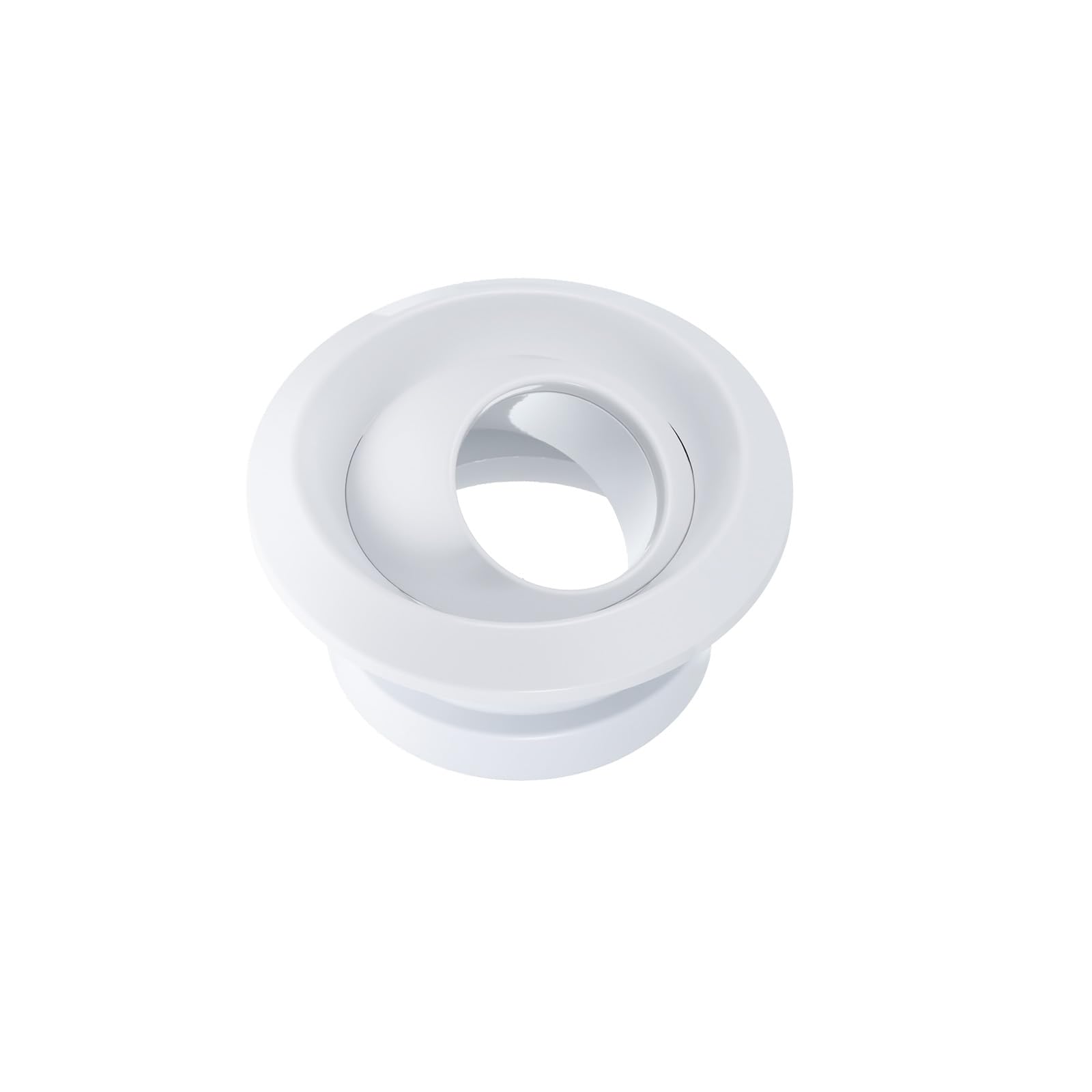 Awclub 6 Inch Round Air Vent Cover, Adjustable Ball Jet Nozzle Diffuser - ABS White Ceiling/Soffit Vent for Bathroom, Kitchen, Living Room, HVAC