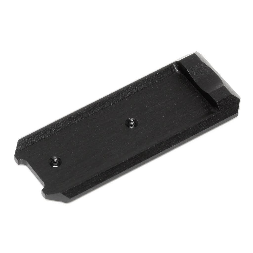 Generic Airsoft Softair Ersatzteile KF CNC Aluminum Lower Frame Rail Plate Schienen Platte passend für Tokyo Marui Hi-Capa Serie GBB Pistole Schwarz