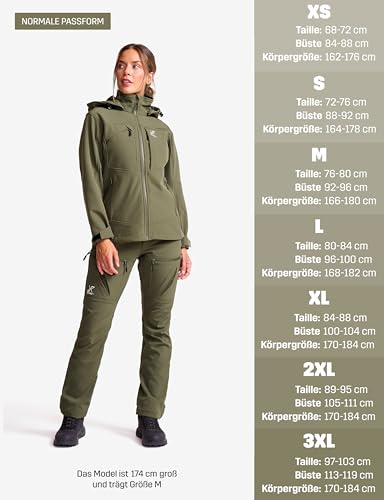 RevolutionRace Hiball Softshell Jacket für Damen, Outdoor Jacke für Wandern, Grape Leaf, M