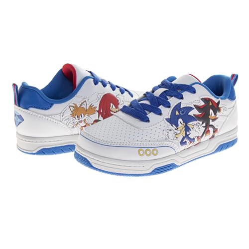 Image of Sonic The Hedgehog Boys Shoes Slipon Athletic Tennis Sneakers for Kids
