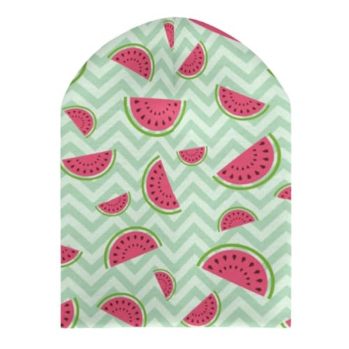 Watermelon in Green Stripes Kids Beanie Hat for for Girls Boys Children Cap Winter Knitted Chemo Cancer Headwear Accessories Gifts Decoration3