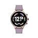 Montre Connectée 6ème Génération de Fossil en Acier Inoxydable, Doré Rose, pour Femme avec Bracelet en Silicone Violet, FTW6080