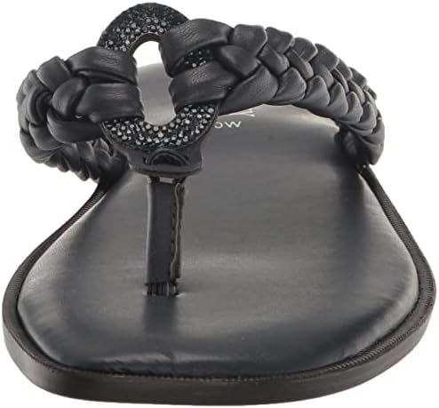 Tuscany by Easy Street Women's Coletta Flat Sandal, Navy, 7.5 | Image 1
