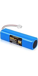 ZUIRUNDA 14,4V 3000mAh Li-Ion reservebatterij voor Conga 3290 3390 3490 3590 3690 3790 3890 voor XIAOMI (Mijia) veeg- en dweilmachine STYTJ02YM voor Haier JX37 veegmachine