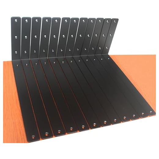 12 Pack Iron Shelf Brackets - Heavy Duty