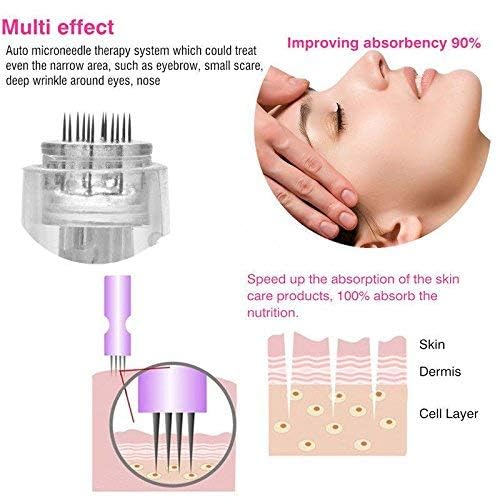 Image of Derma Pen with 2 Extra 12 Needles Cartridges Derma Pen | Mesopen for Anti Aging | Skin Facial Care | Skin Rejuvenation (N2-W WIRELESS)