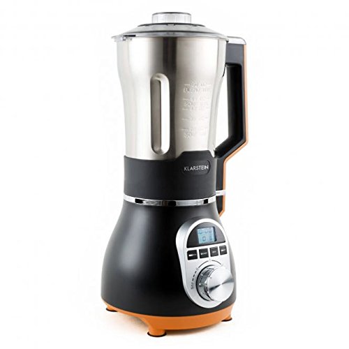 Klarstein 10027585 Batidora de vaso 1.75L 450W Negro, Naranja, Acero inoxidable - Licuadora (Batidora de vaso, 1,75 L, Negro, Naranja, Acero inoxidable, 450 W, 220-240, 240 mm)