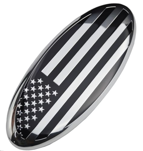 for Ford Embossed 3D American Flag Emblem Oval Decal USA US Badge for Ford Pickup Front Hood Grille 04-14 F150 11-14 Edge 11-16 Explorer 06-11 Ranger 07-14 Expedition