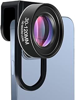 Macro Lens for Cellphone Camera Photography Extension, COSULAN Attachment Lens for Android Smartphone iPhone Pixel Galaxy OnePlus Phones, 4K UHD Macro Lens 30-120mm with The Premium Universal Clip