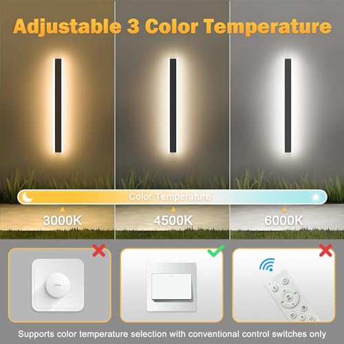 Mikeru Outdoor Modern Wall Light 80CM - Image 2