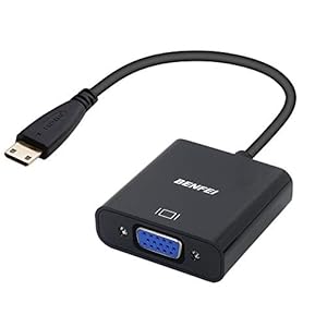 Benfei Mini HDMI auf VGA Adapter Schwarz