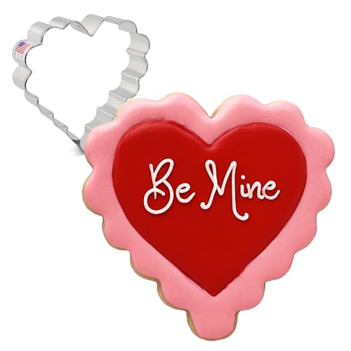 Ann Clark Scalloped Heart Valentine Cookie Cutter, 4" Made in