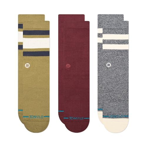 Stance Icon Mixed socks [3 Pack] (Medium, Chive)