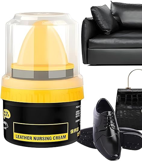 WICHARSH Leather Repair Cream Liquid Shoe Polish, Natural Cream Leather Shoe Polish, Protects Leather from Scuffs and Scratches, Shoe Care Shoe Cream with Sponge Applicator (Black) (B0CZB3BFWH) Amazon Price History, Amazon Price Tracker