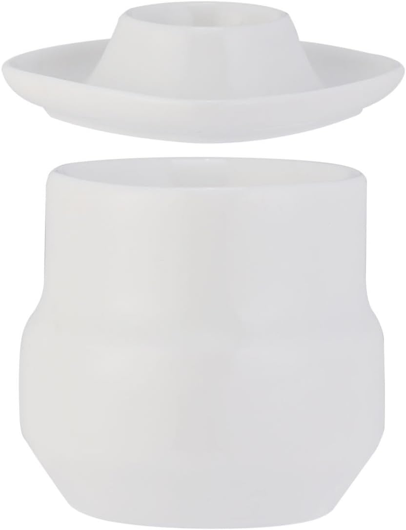 2pcs Ceramic Egg Cups Egg Shape Design for Chicken Eggs
