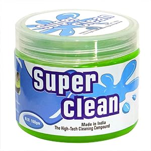 Image of Raxon Innovation Super Clean Magic Gel Cleaner for Keyboard Computer Laptop Remote Control Remove Dust (Blue /Green) ((Pack of 2), (160 gram, Green))