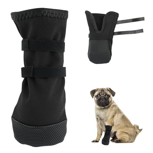 Dog Paws Recovery Shoe,Hundeschuhe Pfotenschutz Outdoor, Hundesocken Anti Rutsch und Leckschutz, Dogs Recovery Boots für Stop Licking, Große Hunde Innen und Draußen für Pet Verletzung (M)