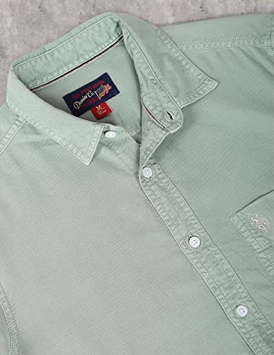 Image of U.S. POLO ASSN. Regular Fit Shirt for Men - 100% Cotton, Breathable & Comfortable, Full Sleeves Casual Shirt for Men - 48, Mint