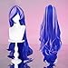 MOYEE Princess Luna Comic Convention Costume Synthetic Hair for Halloween Christmas Party Role Play+Wig Cap