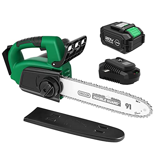 Cordless electric chainsaw - kimo 20v 9'' lithium+ battery power …