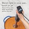 Hamilton Beach Professional Electric Hand Immersion Blender with Variable Speed + LED Screen, 300 Watts of Peak Power, Stainless Steel Whisk and Blade, Silver (59750)