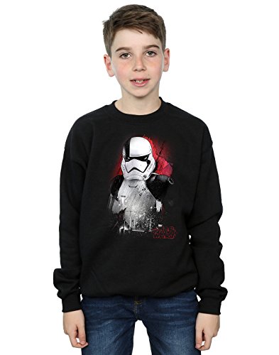 Star Wars Jungen The Last Jedi Stormtrooper Brushed Sweatshirt 9-11 Years Schwarz Cover