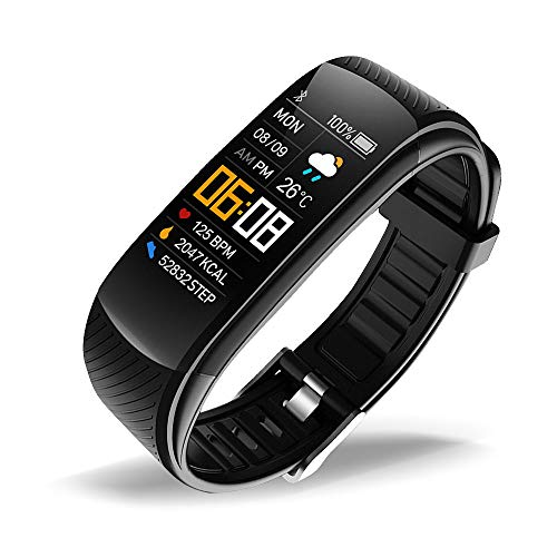 oriver C5 Fitness Tracker, Activity Tracker Watch with Heart Rate Monitor, Pedometer Sleep Monitor Watch for Kids Women and Men, Black