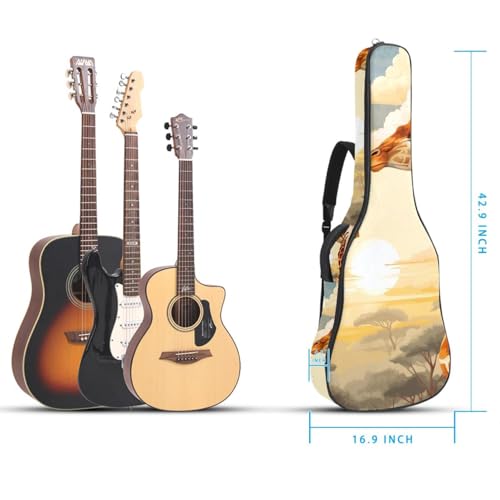 Sac de transport imperméable pour guitare avec couche d'éponge - 5