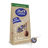 Lindt LINDOR OatMilk Dark Chocolate Candy Truffles, Non-Dairy Chocolate Truffles with Smooth, Melting Truffle Center, 5.1 oz.